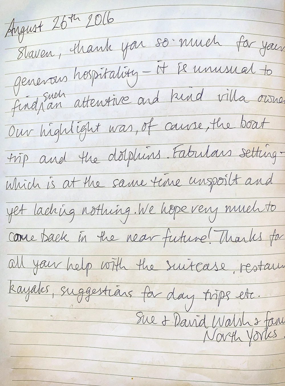 Villa Aqua book page 3