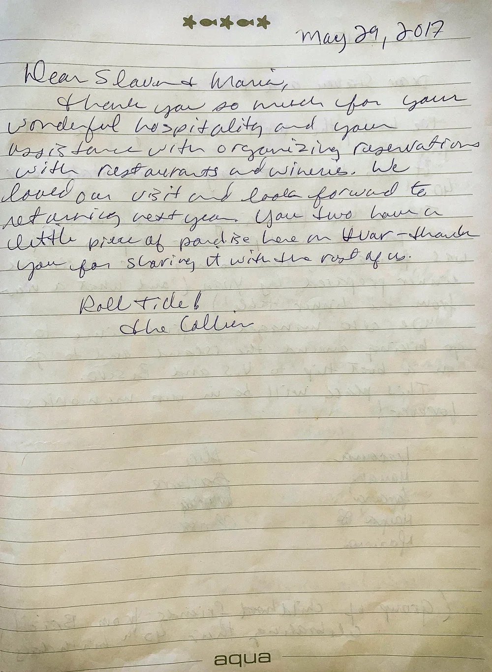 Villa Aqua book page 6