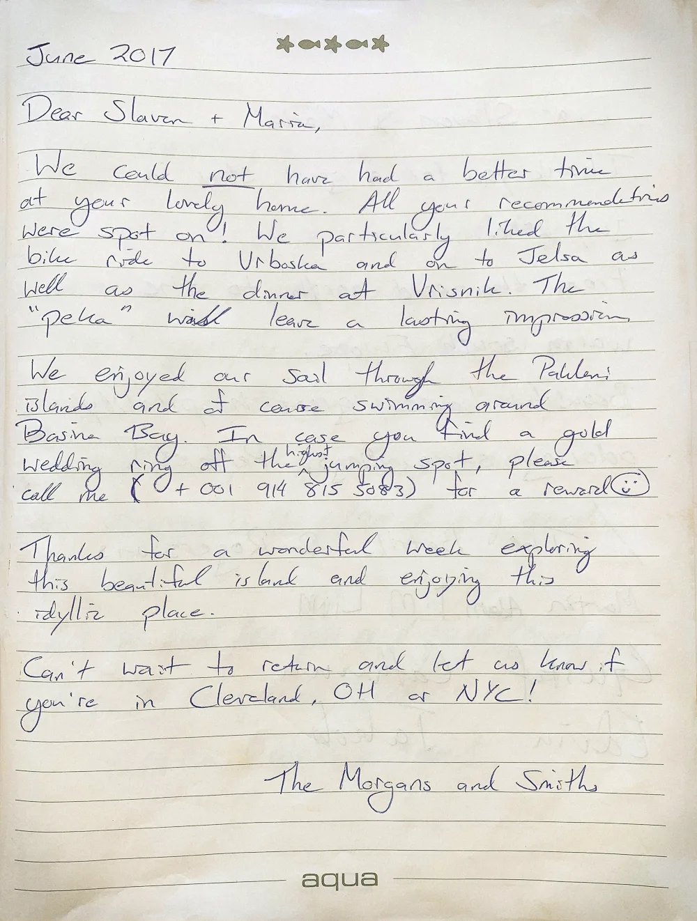 Villa Aqua book page 8